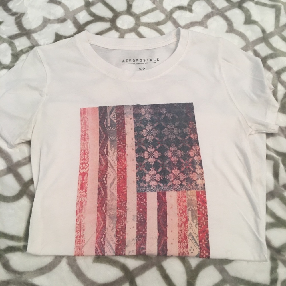 Girls American Flag T-Shirt